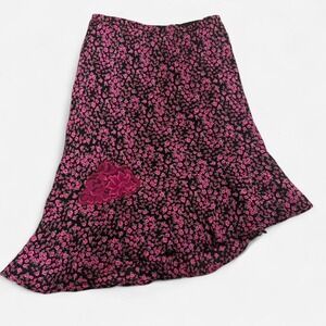 floral lace skirt
